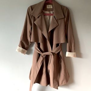 Cleo Girl belted trench coat